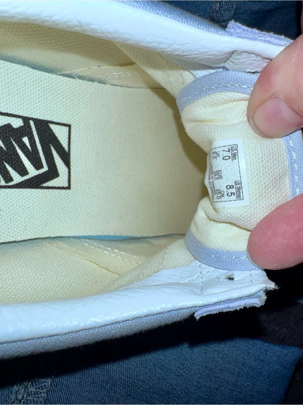 Vans Women's Low-Top Skate Sneakers in White